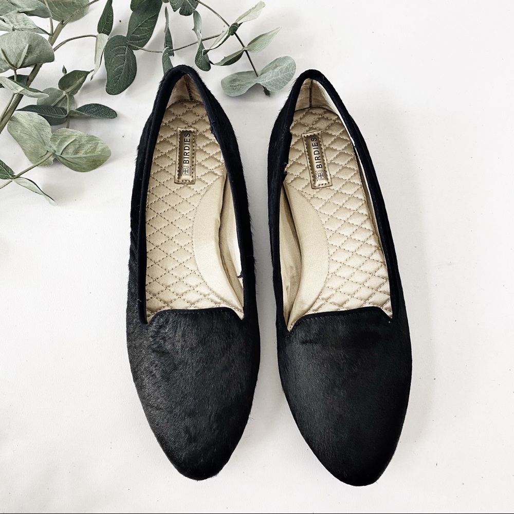 Birdies the Blackbird Black Slippers Shoes Flats